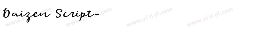 Daizen Script字体转换